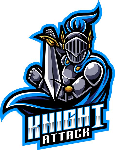 Knight Esport Mascot Logo Design By Visink Thehungryjpeg