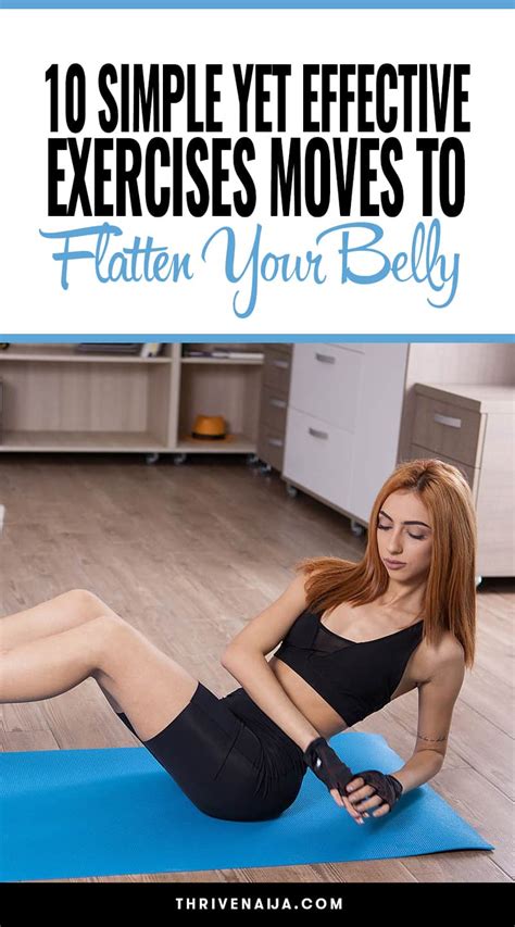 10 Simple Yet Effective Exercises To Flatten Your Belly Thrivenaija