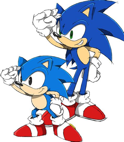 Image Sonic And Classic Sonicpng Sonic News Network Fandom
