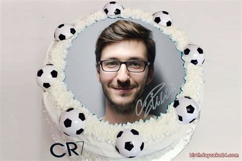 Cristiano Ronaldo Birthday Cake With Photo Edit Ronaldo Birthday
