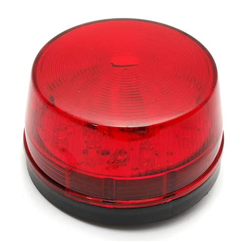 12v Led Security Alarm Strobe Signal Warning Lamp Blue Red