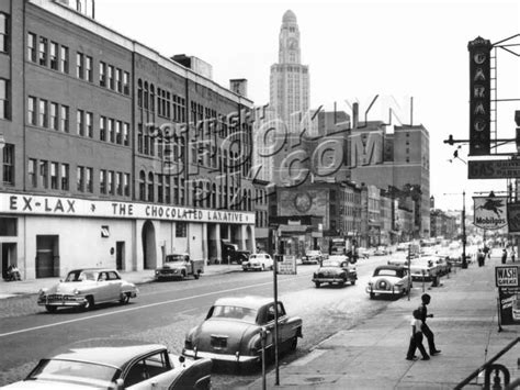Atlantic Avenue Ex Lax Building 1959 Brooklyn Ny Vintage New York