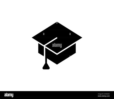 Graduation Hat Icon Education Symbol Square Academic Cap Vector On