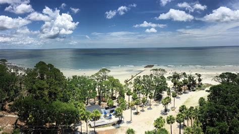 Hunting island state park camping is available at 100 campsites with water and electrical hookups, shower and restroom facilities, beach walkways and a playground. Hunting Island State Park opens beach, nature trails ...