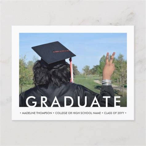 Celebrate graduation by creating grad announcements and invitations. Create your own Invitation Postcard | Zazzle.com | Graduation party invitations, Graduation open ...