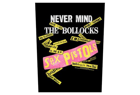 Sex Pistols Never Mind The Bollocks Printed Back Patch