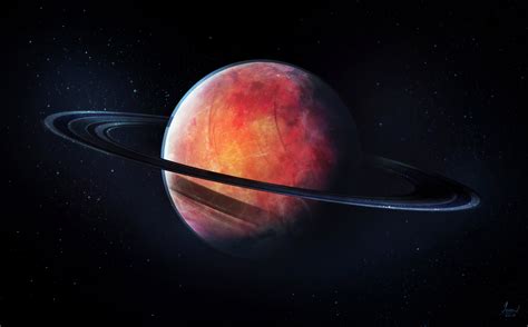 Universe Stars Digital Rings Artwork Digital Art Planet Saturn