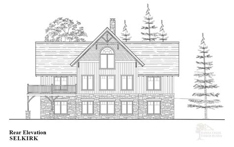 Mid Sized Timber Frame Home Plan Selkirk Hamill Creek