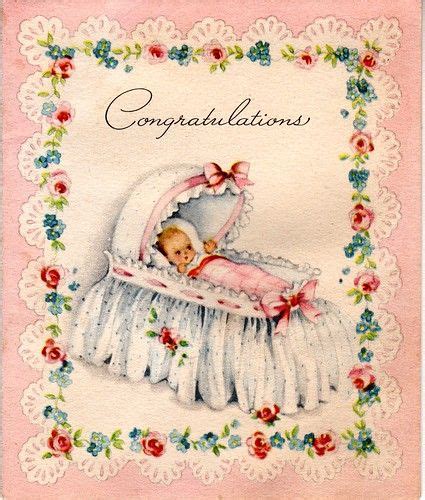 Pin On Vintage Baby Cards