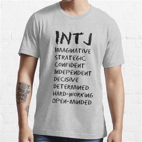 Intj Black Letters T Shirt For Sale By Tigercookie Redbubble