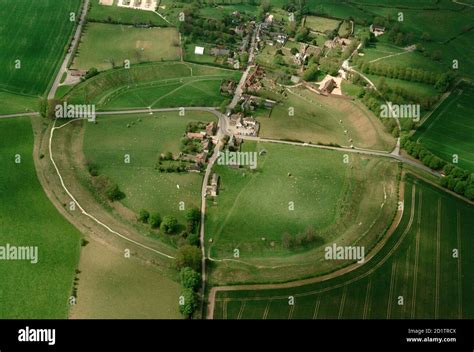 Avebury Stone Circle Wiltshire Aerial View Stock Photo Alamy