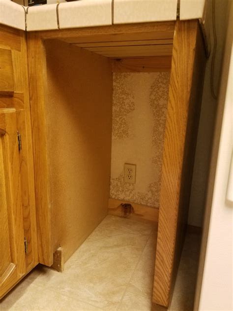 If you've just moved into a new place, your first consideration would be the seating choose a tasteful piece of furniture to showcase your collection. Help. Removed appliance, how to fill gap in cabinets