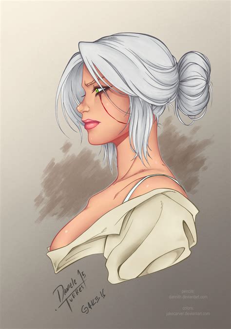 Ciri From The Witcher 3 By Dannith Colored V09 By Jakecarver On Deviantart