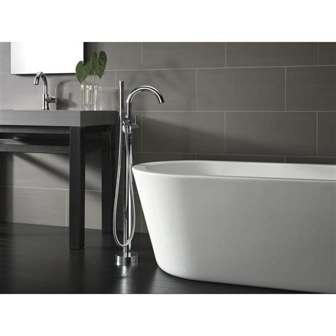When paired with beautiful, inspirational design, it's easy to understand why delta® is more than just a faucet and america's faucet. Delta Trinsic® Bathroom Single Handle Floor Mount Tub ...