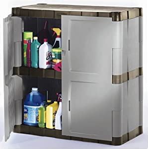 Rubbermaid pantry organization shelf track and bin. Amazon.com - Rubbermaid Resin Storage Cabinet, Base ...