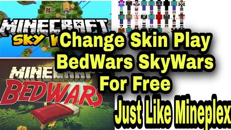 How To Change Skin Play Minecraft Bed Warssky War Like Mineplex For