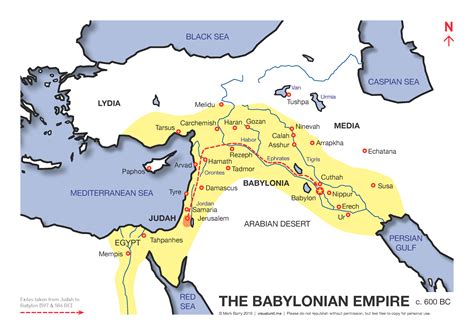 Map Of The Babylonian Empire Visual Unit