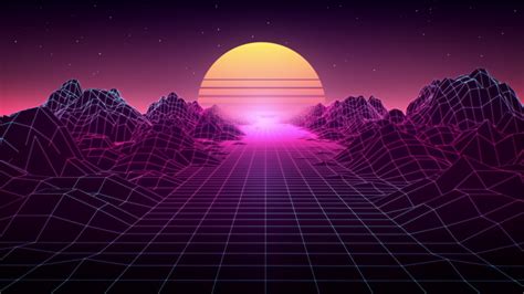The 80s Retro Background with Stock Footage Video (100% Royalty-free 