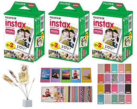 Fujifilm Instax Mini Instant Film Twin Packs 3 Pack Total 60sheets