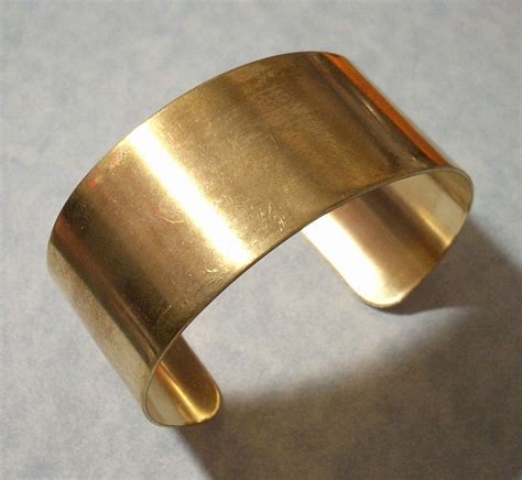 Unfinished Raw Brass Cuff Bracelet Blank 1125 Inches Wide Great For