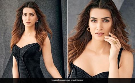 Kriti Sanon Stunning Black Bodycon Dresses And Friday Nights Simply Go Hand In Hand