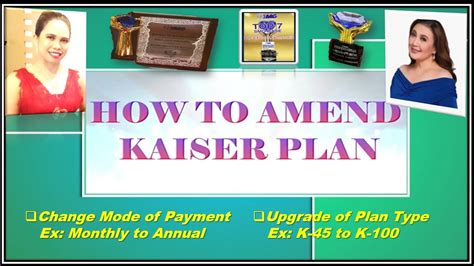 How To Amend Kaiser Plan Youtube