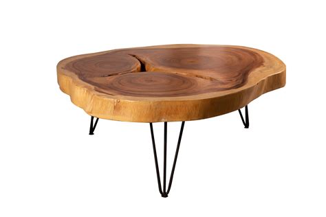 Round Acacia Live Edge Coffee Tables Acacia Wood Furniture Custom