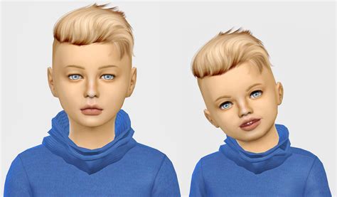 Wings Os0917 ♥ Kids Toddlers Sims 4 Hair Male Sims 4 Kids Hair