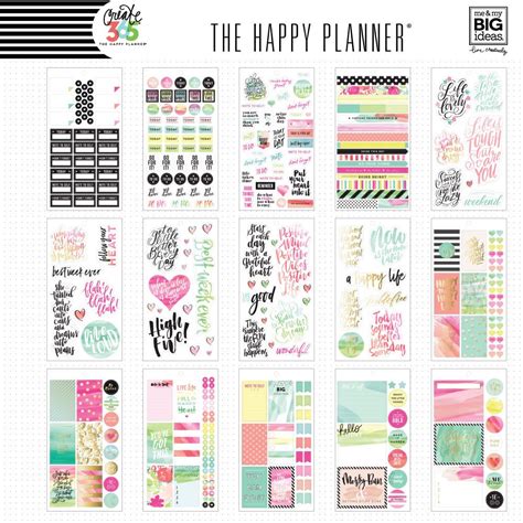 Create 365 The Happy Planner Sticker Value Pack Watercolor By Me And My