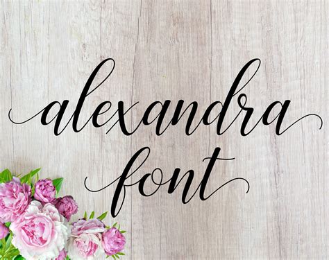 Fonts Alexandra Font Otf Font Svg Wedding Font Svg Cutfile Calligraphy