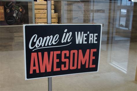 Come In Were Awesome © Original Single Sided Funny Etsy