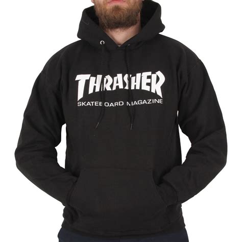 Thrasher Skate Mag Hooded Sweat Black Dragon Skate Shop