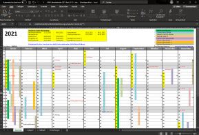 Praktische übersichten und auswertungen für alle mitarbeiter, 7 verschiedene abwesenheitstypen und vieles. Excel Vorlage Schichtplan Kalender 2021