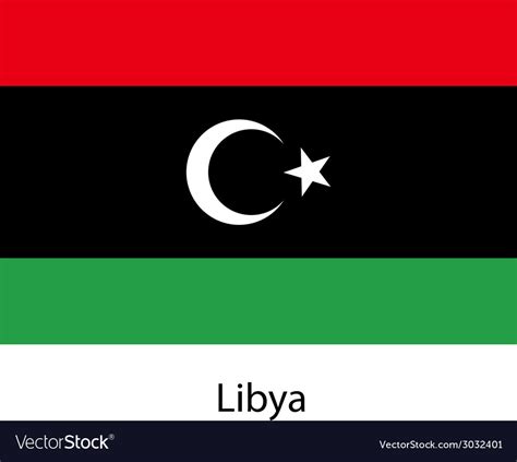 Flag Of The Country Libya Royalty Free Vector Image