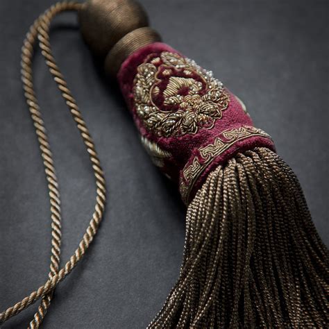 The Cordelia Key Tassel Features Richly Worked Gold And Silver Threads Which Create An Opulent