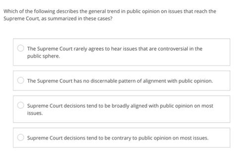 Case Study The Supreme Court And Public Opinion The