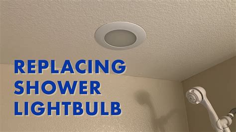 How To Replace Shower Light Bulb Recessed To The Wall Youtube