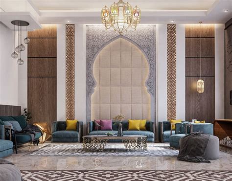 Islamic Villa Uae On Behance Living Room Design Decor Islamic