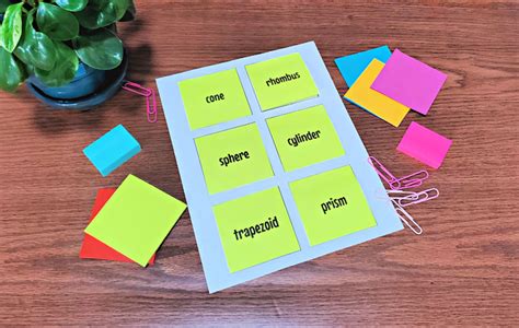 How To Print On Post It Notes Vocabulary Luau