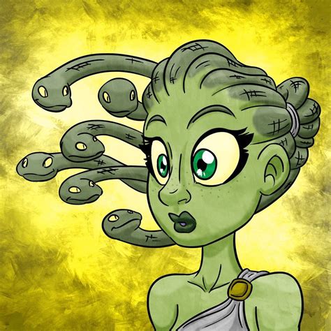 Pin By Fantasy On Mitología Medusa Gorgon Medusa Cartoon Pics