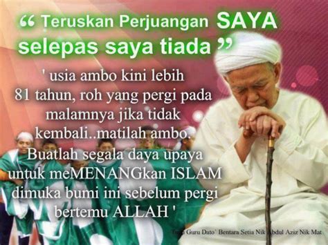 Biography of nik abdul aziz nik mat. Bersaranya Tuan Guru Nik Aziz Nik Mat