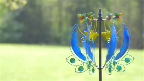 75h Wind Spinner Lotus And Hummingbird 47m3034 By Evergreen Youtube