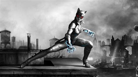 Sfondi Videogiochi Monocromo Catwoman Statua Dc Comics Monumento