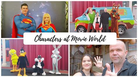 Character Meet And Greets Movie World Youtube