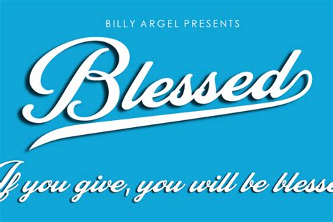 Blessed Font Billy Argel Fonts Fontspace