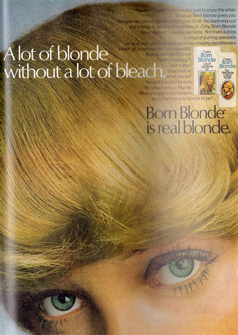 Clairol Born Blonde 1976 Clairol Conditioners Blonde