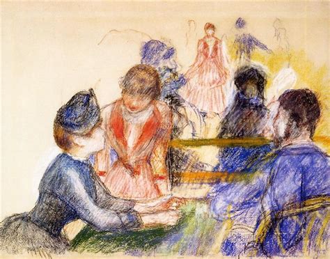 At The Moulin De La Galette C1875 Pierre Auguste Renoir