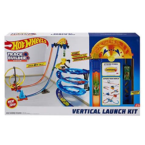 Hot Wheels Track Builder Vertical Launch Set Inches High Stunt Configurations Ages To