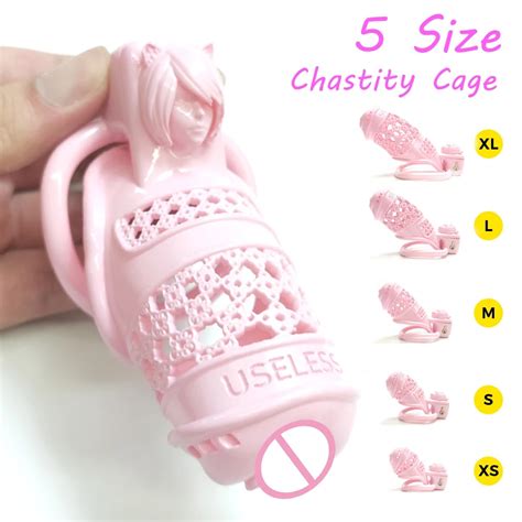 Pussy Small Cock Cage Cat Girl Bdsm Sissy Chastity Devices Cage Bondage