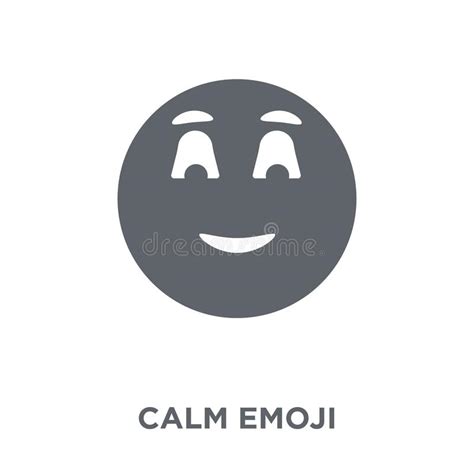 Calm Emoji Icon In Filled Thin Line Outline And Stroke Style Vector